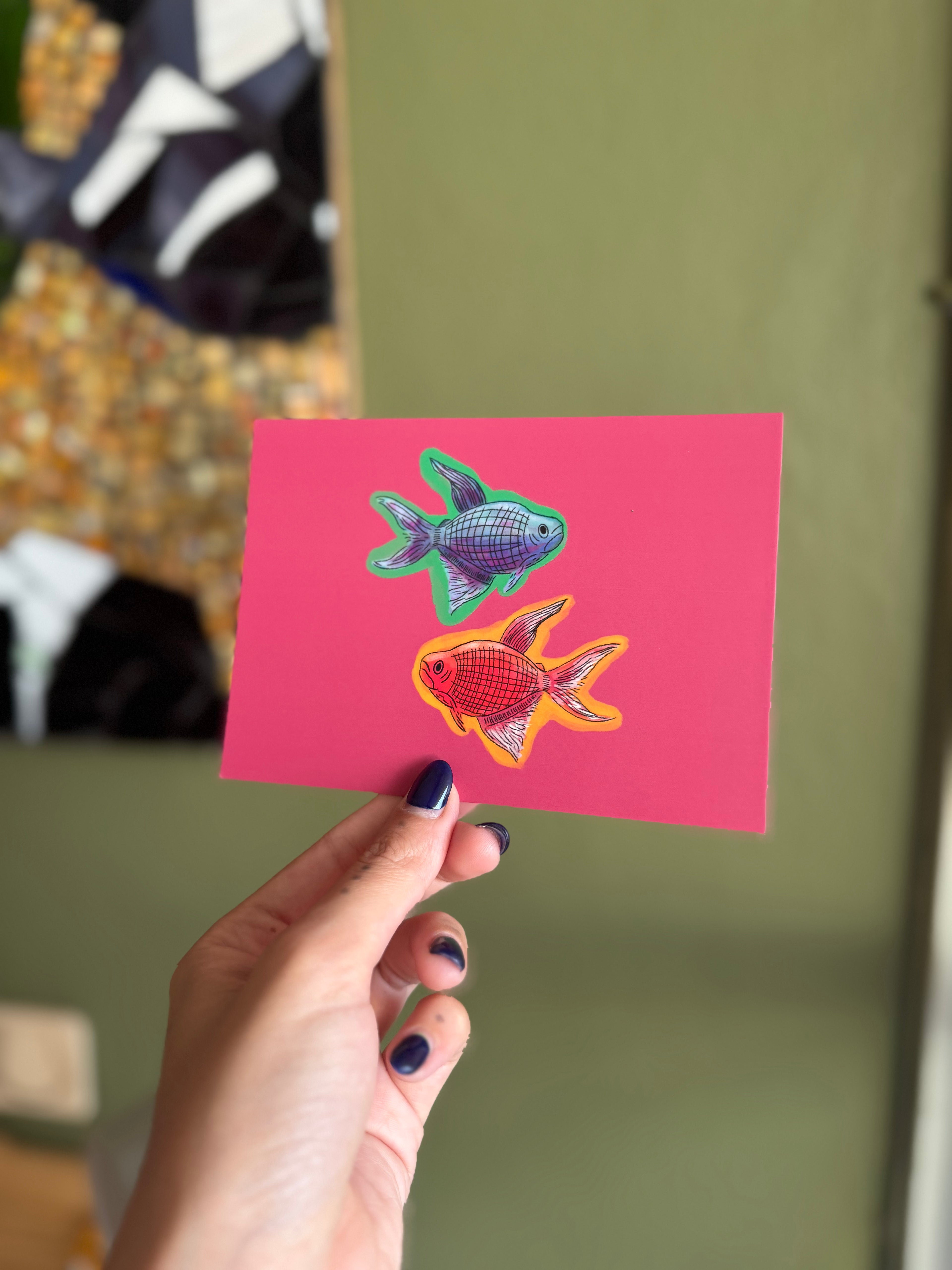 fish postcard
