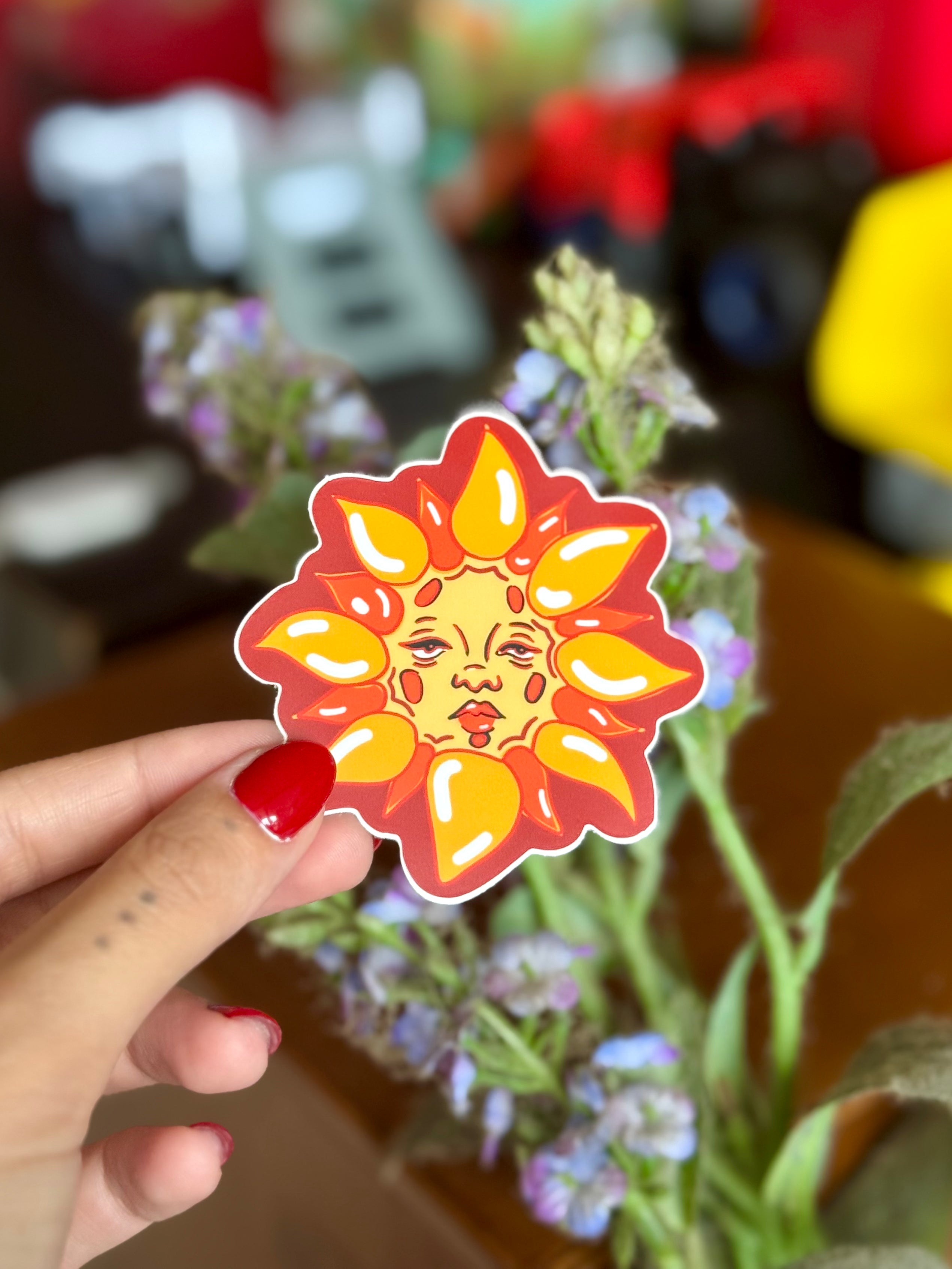 sunny girl sticker