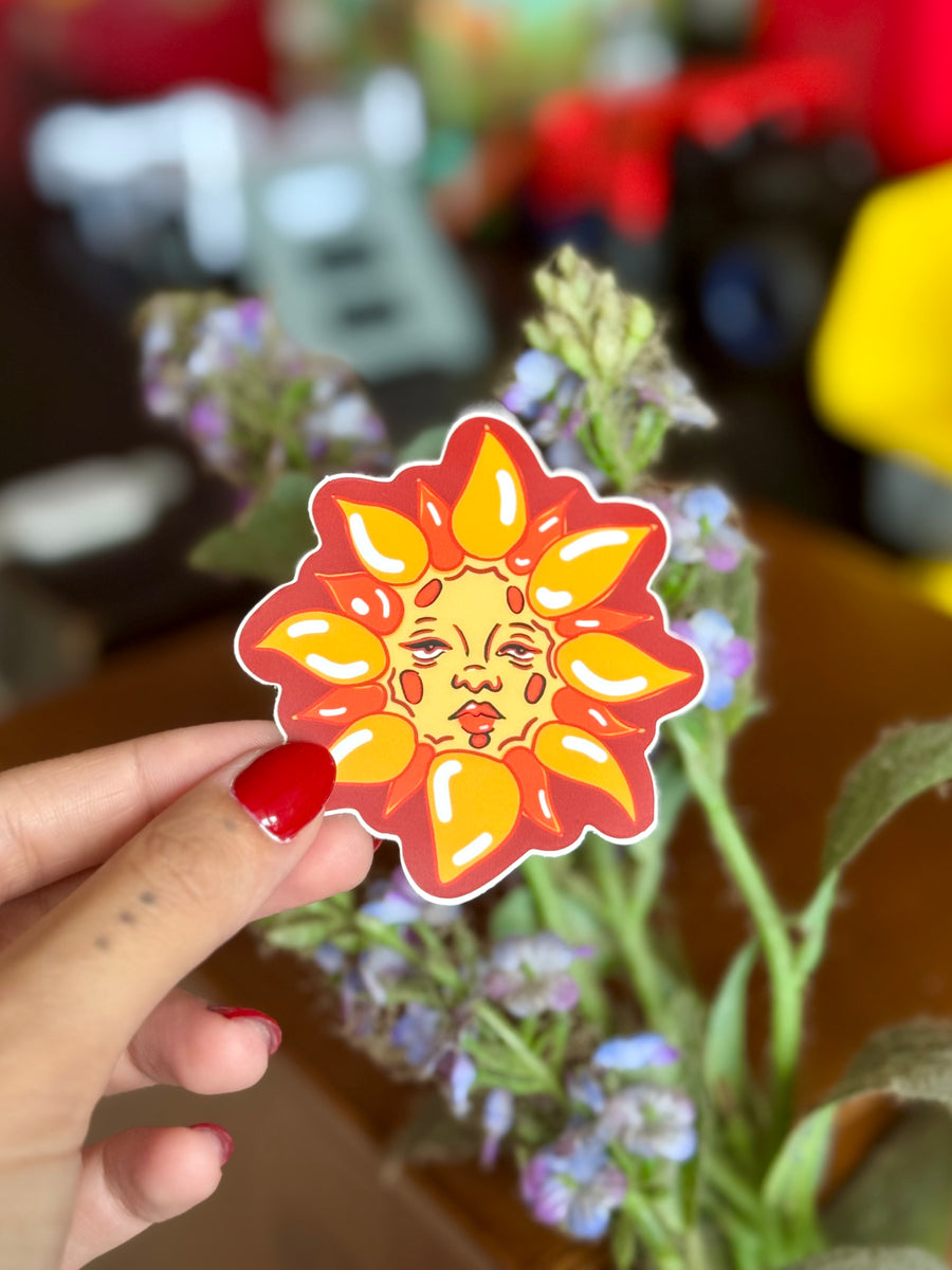 sunny girl sticker