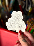 flower girls sticker