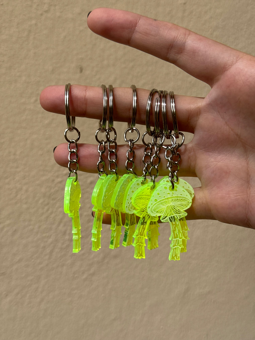 shroom keychain