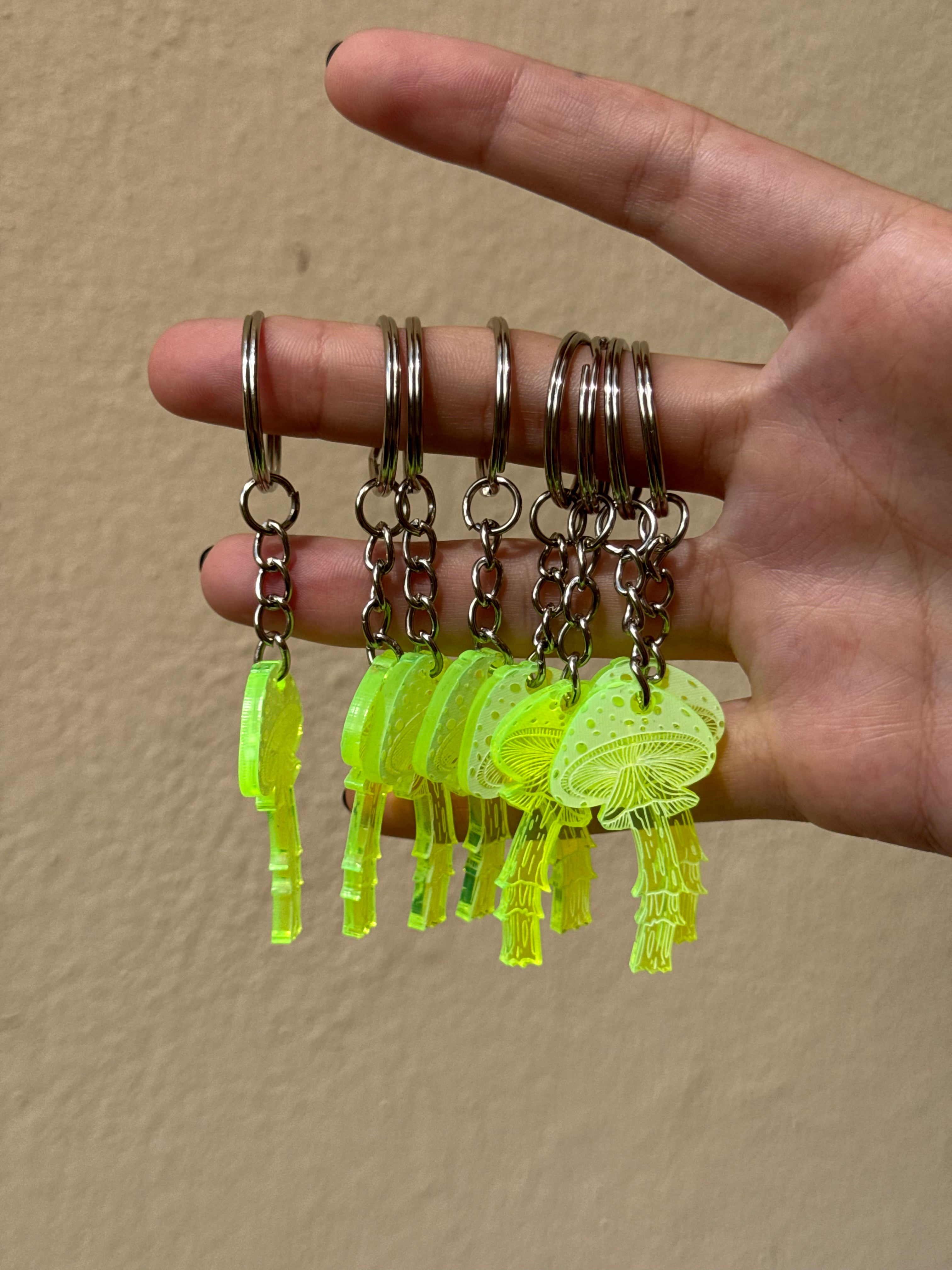 shroom keychain