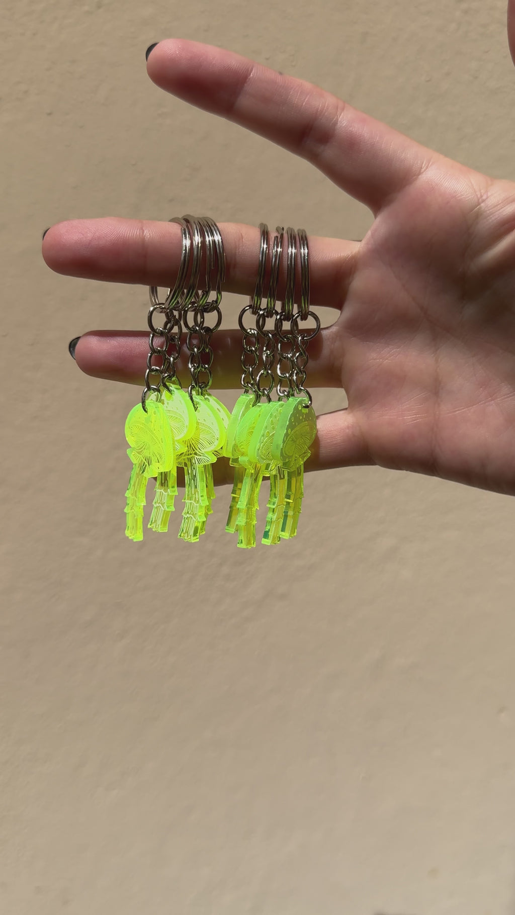 shroom keychain