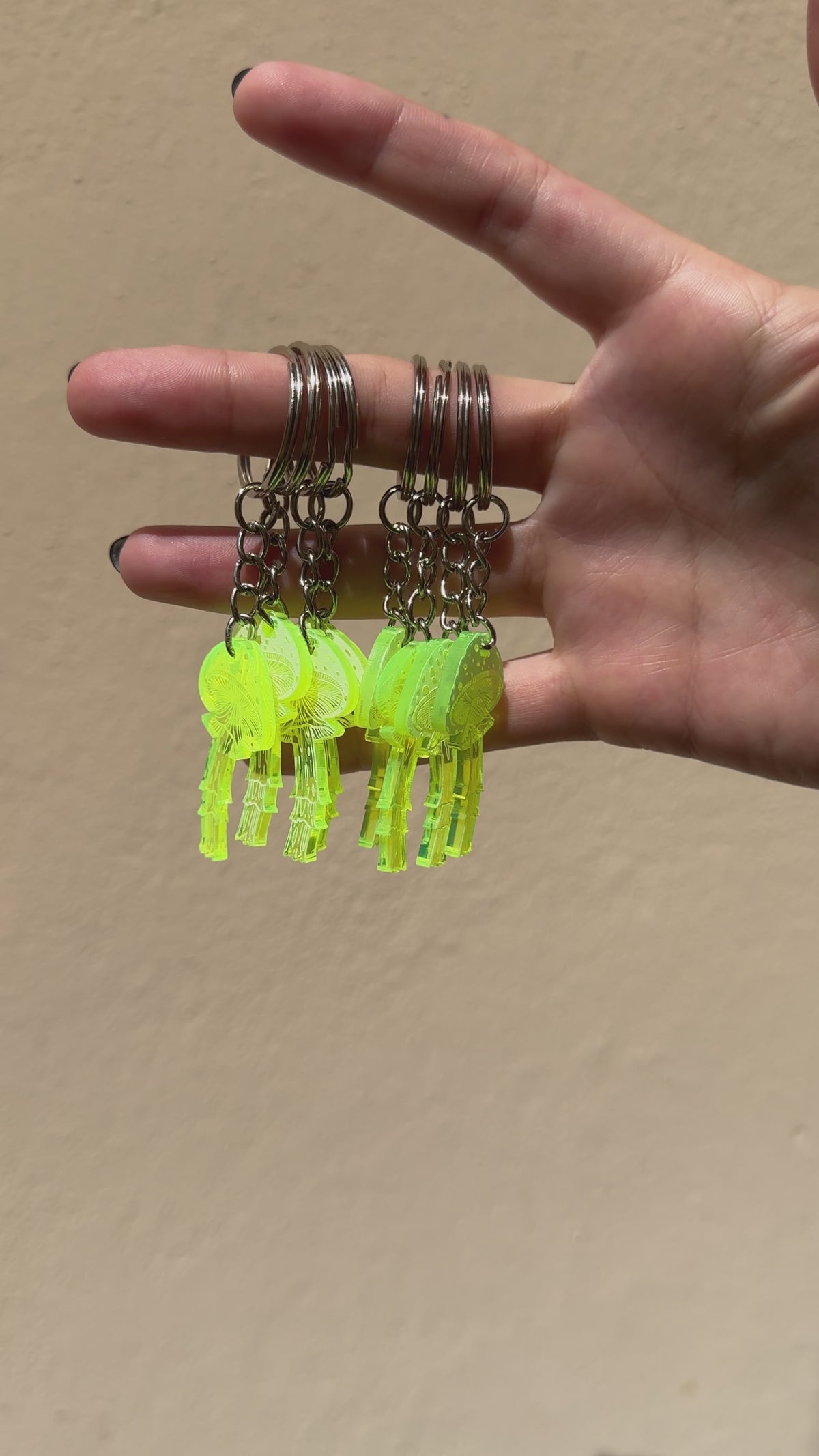 shroom keychain